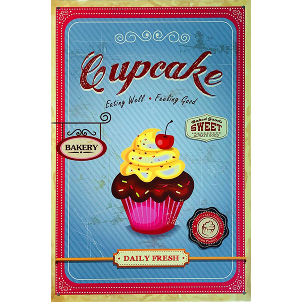 

Cupcake - 11CT Stamped Cross Stitch - 30*45CM, 501 Original