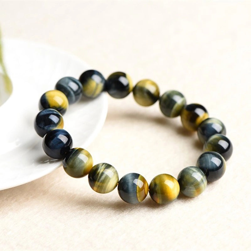 Ig Style Casual Gradient Color Tiger Eye Beaded Unisex Bracelets