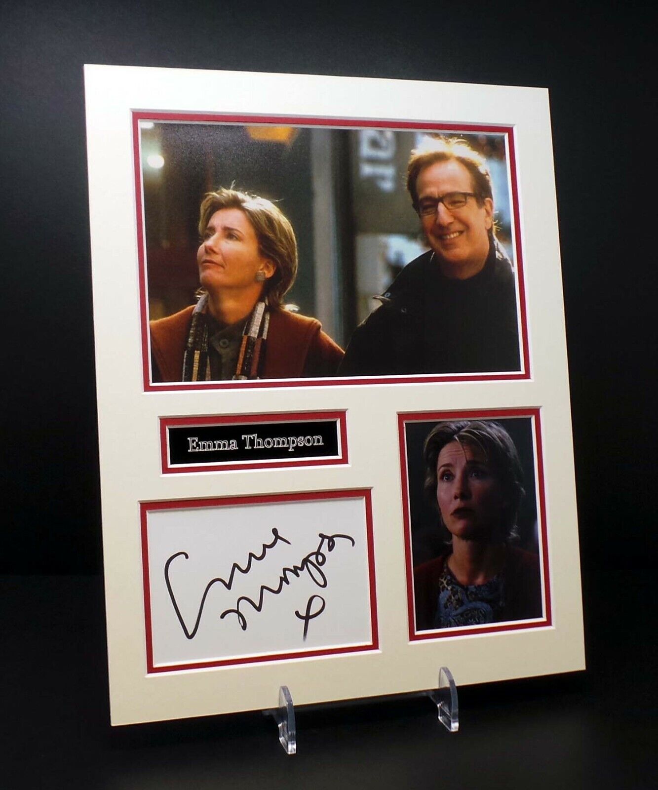 Emma THOMPSON Signed Mounted Love Actually Photo Poster painting Display AFTAL RD COA