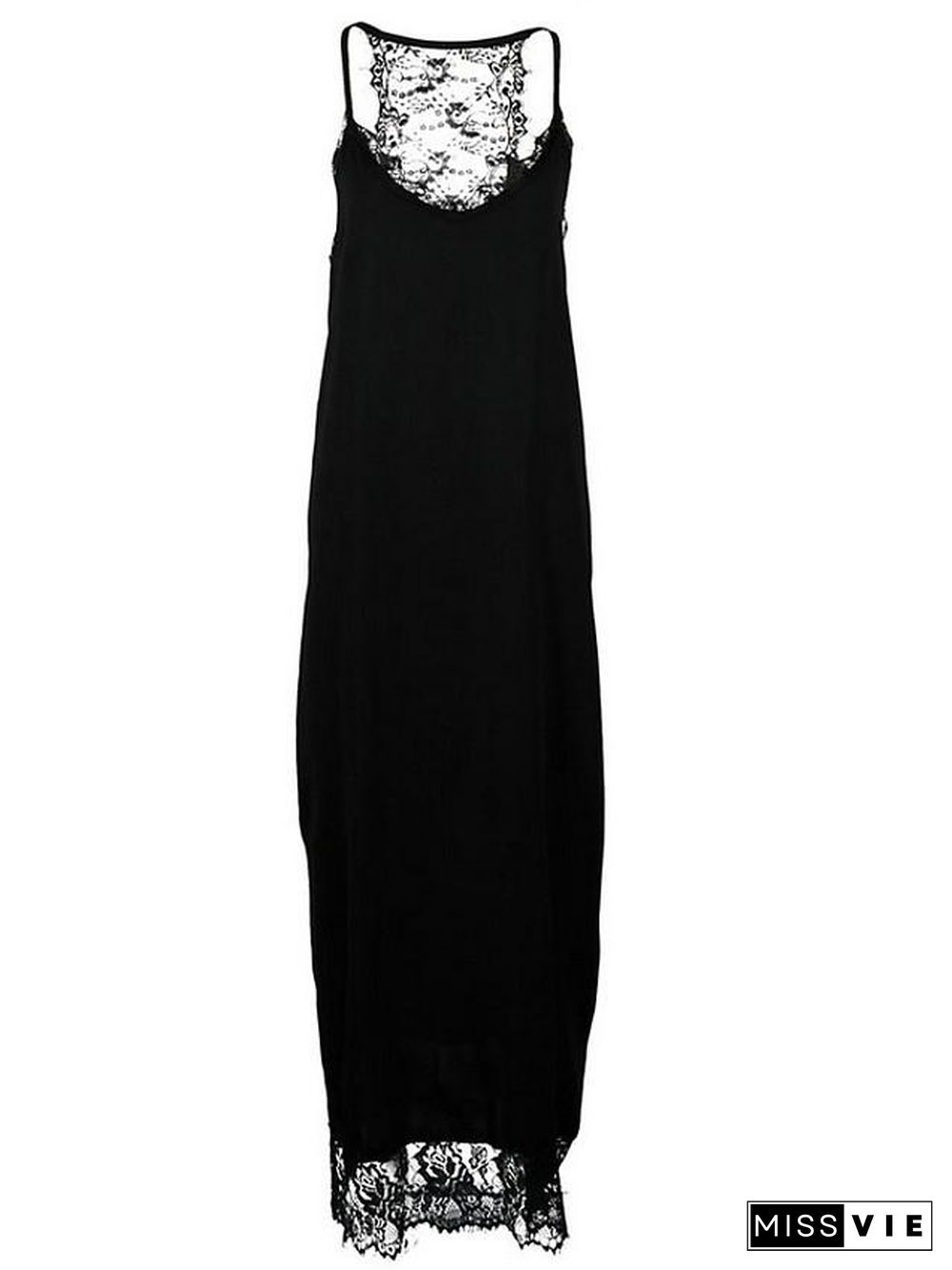 Women's Strap Dress Midi Dress Sleeveless Solid Colored Hot Slim Black S M L XL Black Dresses