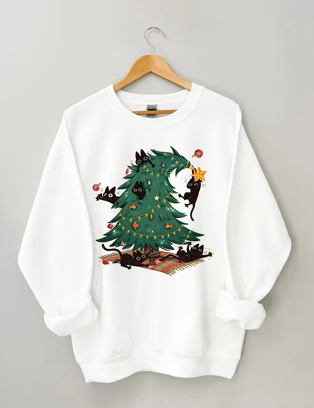 Funny Christmas Cat Sweatshirt