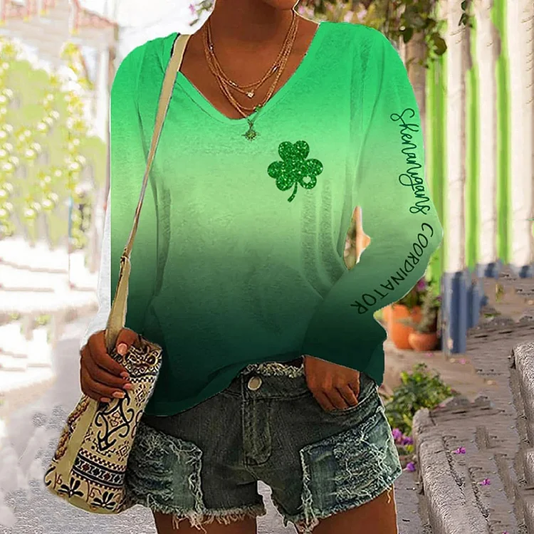 Wearshes St. Patrick's Day Shenanigans Coordinator Printed T Shirt