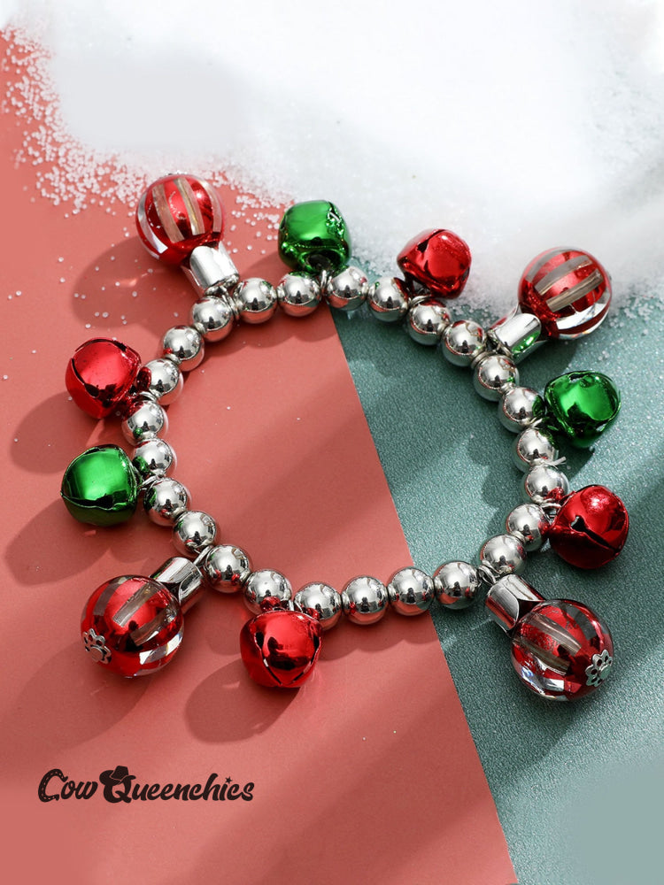 Women’s Vintage Christmas Colorful Bell Bracelet Multicolor / One