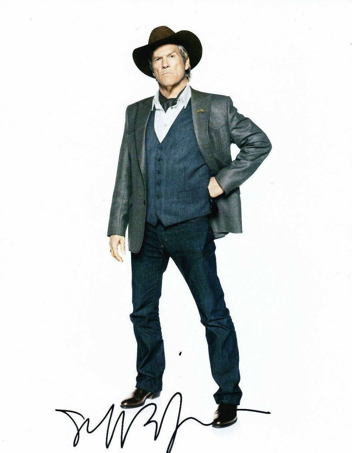 Jeff Bridges Signed 10X8 Photo Poster painting Kingsman: The Golden Circle AFTAL COA (5188)