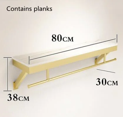 Nigikala Display Stand Clothing Store Wall Mount Shelf Children Decor Gold Free Wood Board Send Together Home Decoration