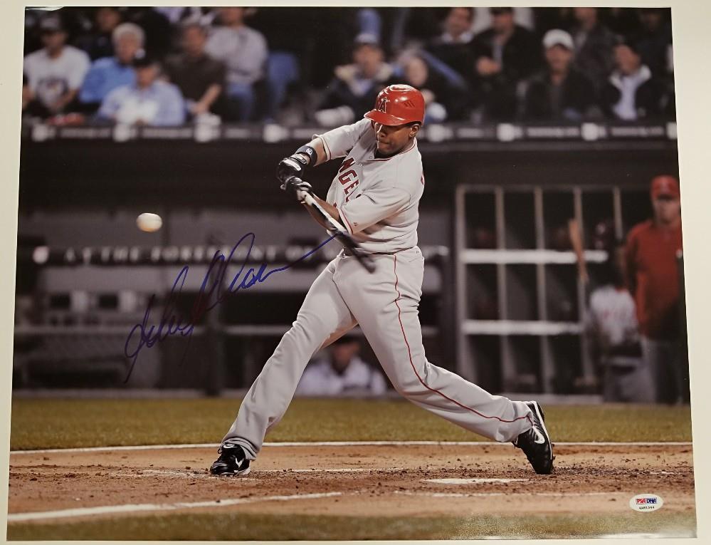 GARRET ANDERSON Signed 16x20 Anaheim Angels Autograph w/ PSA/DNA COA