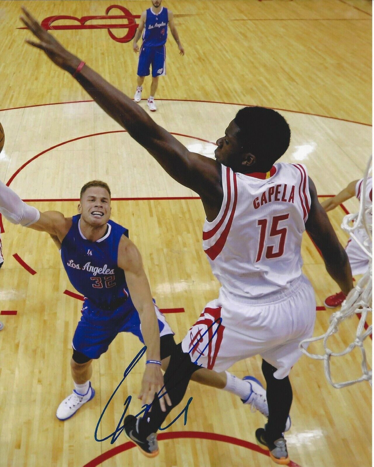 Clint Capela Autographed 8x10 Houston RocketsB224