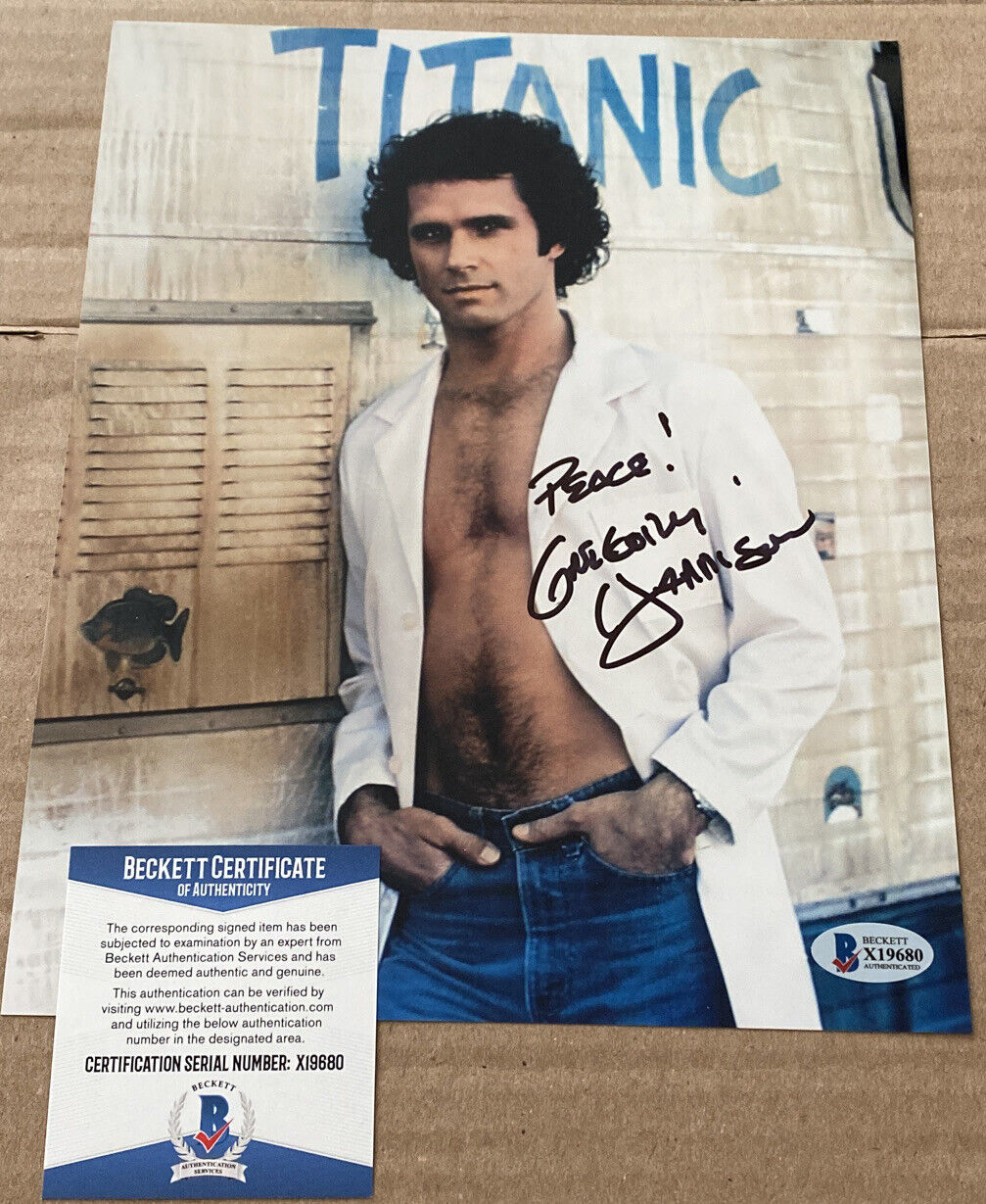 GREGORY HARRISON SIGNED SEXY 8X10 Photo Poster painting BECKETT CERTIFIED