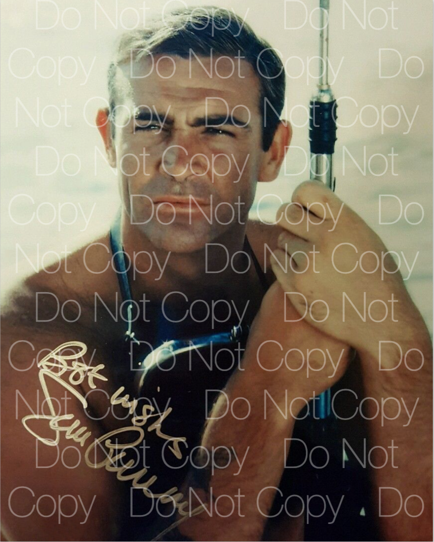 Sean Connery 007 James Bond signed 8x10 print Photo Poster painting picture poster autograph RP