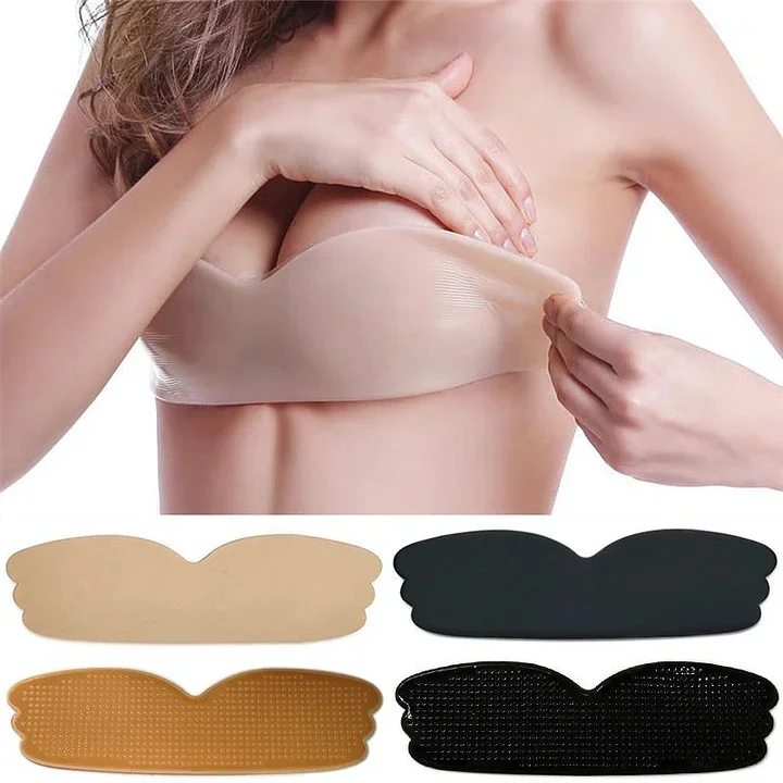Women Sexy Strapless Instant Breast Lift Invisible Silicone Push