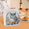 Acrylic Owl Diamond Painting Paper Towel Napkin Holder for Adults Kids Art Crafts