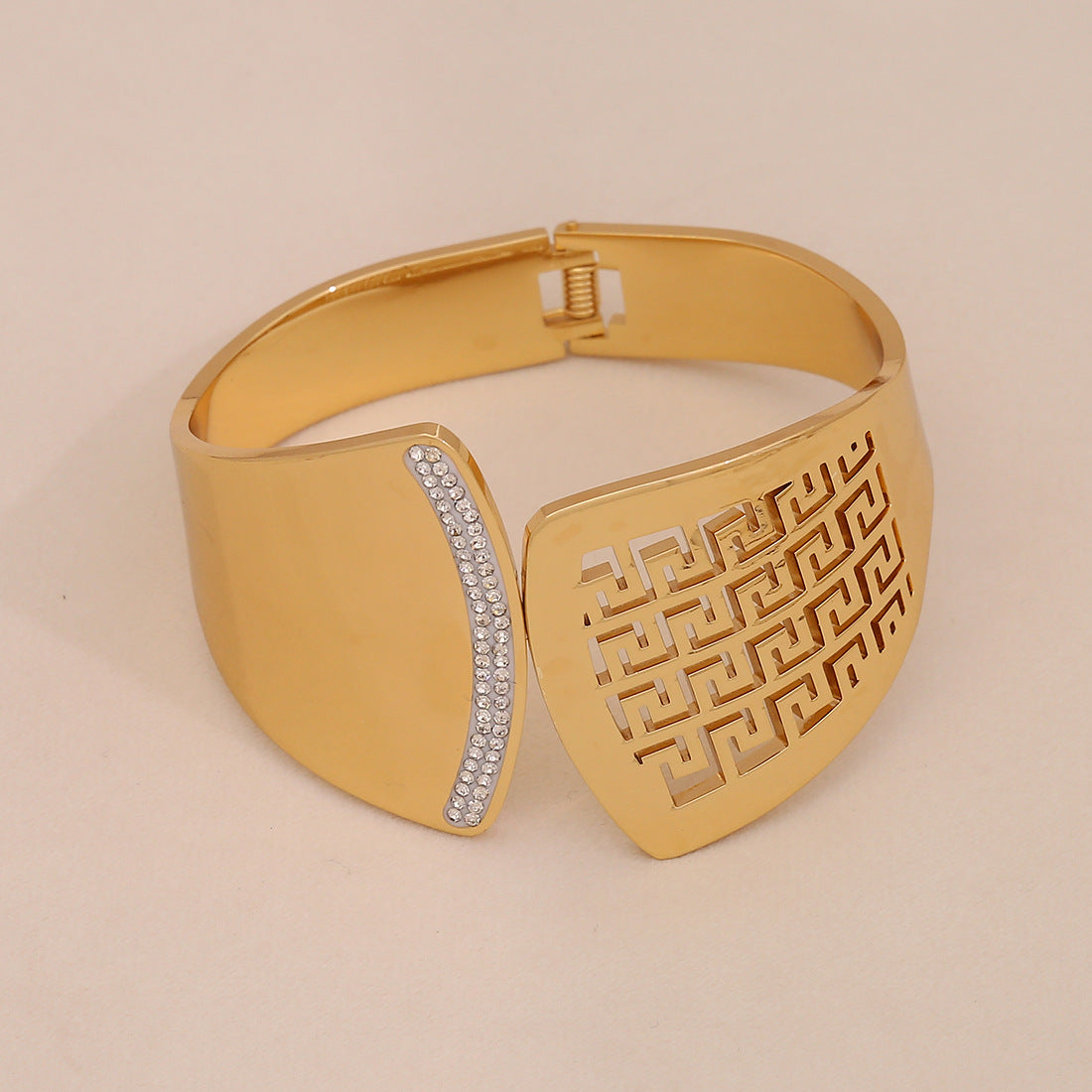 Personalized Exaggerated Flower Bracelet Niche Hand Accessories Ins Stainless Steel Jewelry B626