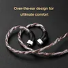 Earphone Wire Silver-Plated Copper OFC Copper Earphone Cable for TRN MT1 MAX TA4