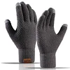 Men's Outdoor Fleece Warm Touch Screen Knit Gloves by Inlyline