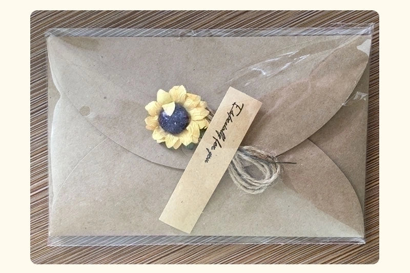 Dried Flower Baking Decoration Retro Handmade Diy Stickers