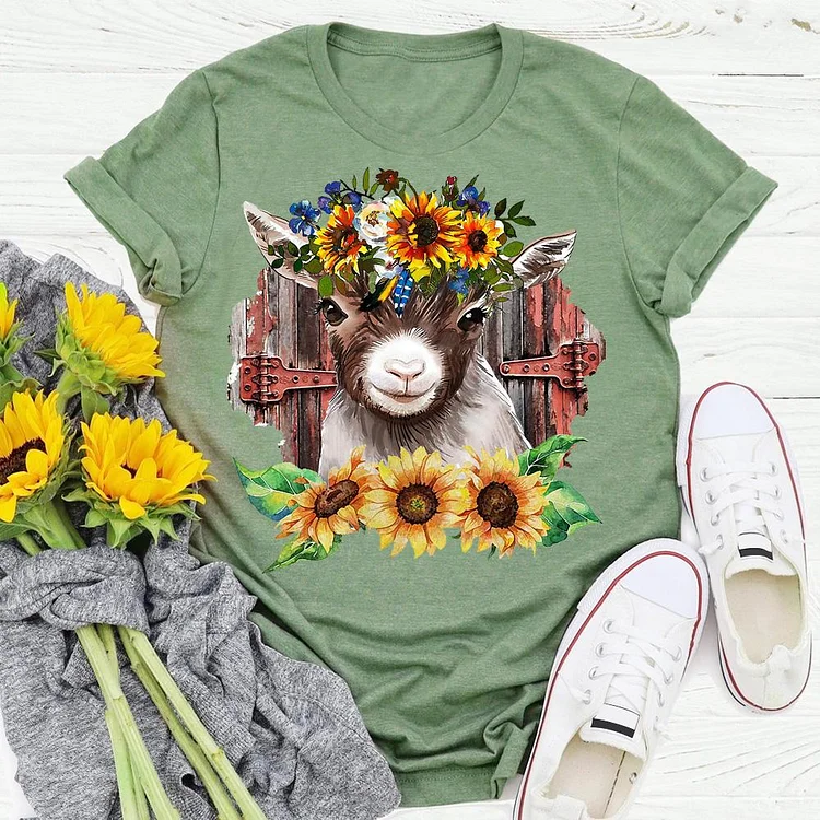 PSL - Sunflower Goat T-Shirt-05680