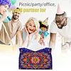 (24cm)Diamond Art Tissue Box Cover DIY PU Desktop Organizer Large(Mandala)