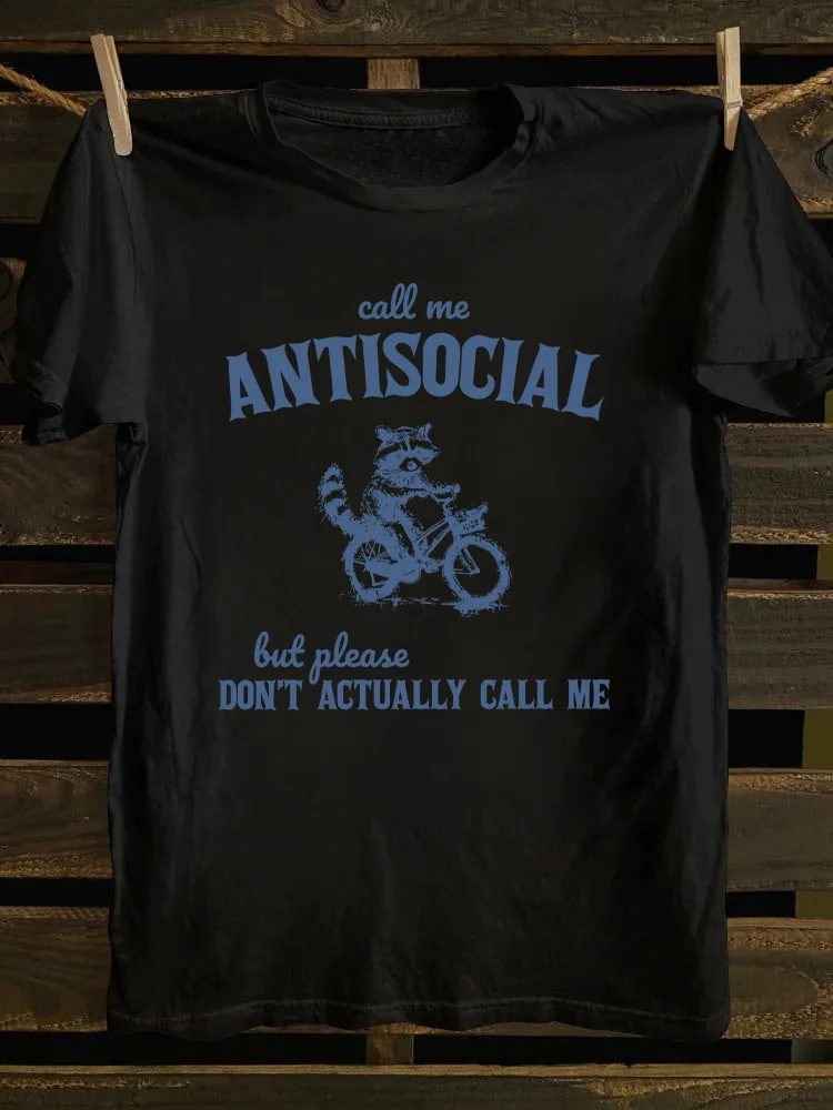 Call Me Antisocial T-shirt