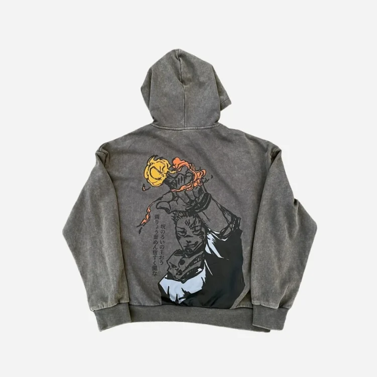 Vintage Washed Hoodie- JJK