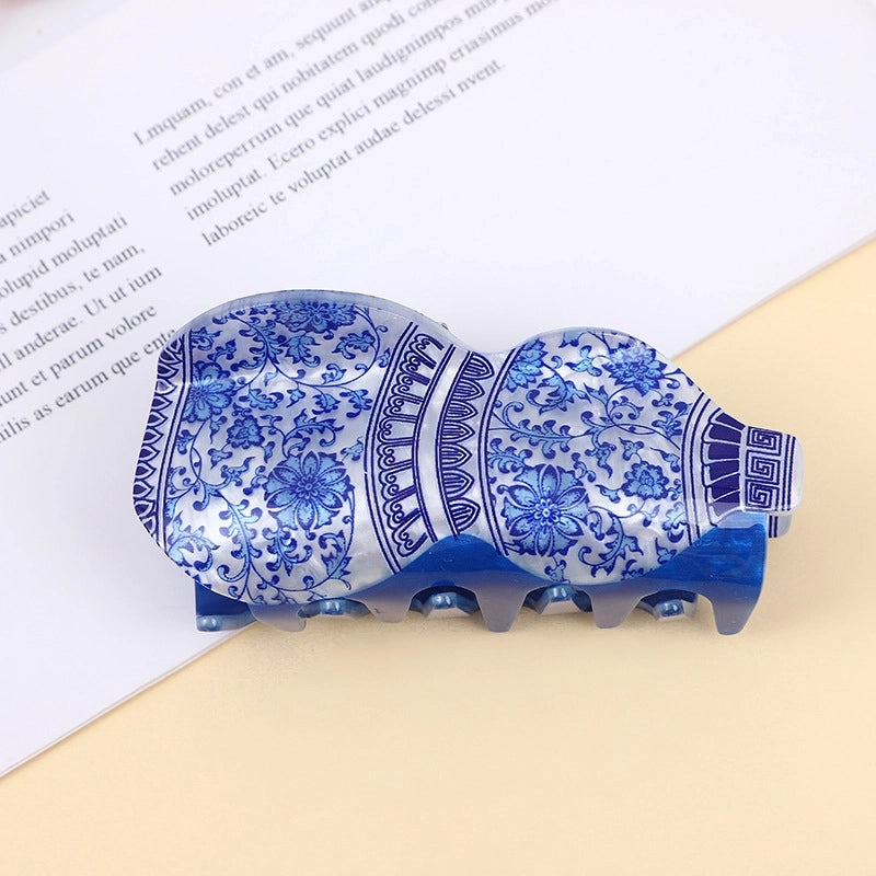 Acetate Acrylic Temperament Dopamine Style Women’s Hair Accessories Headdress Fashion Double-sided Printing One-piece Large Gripper