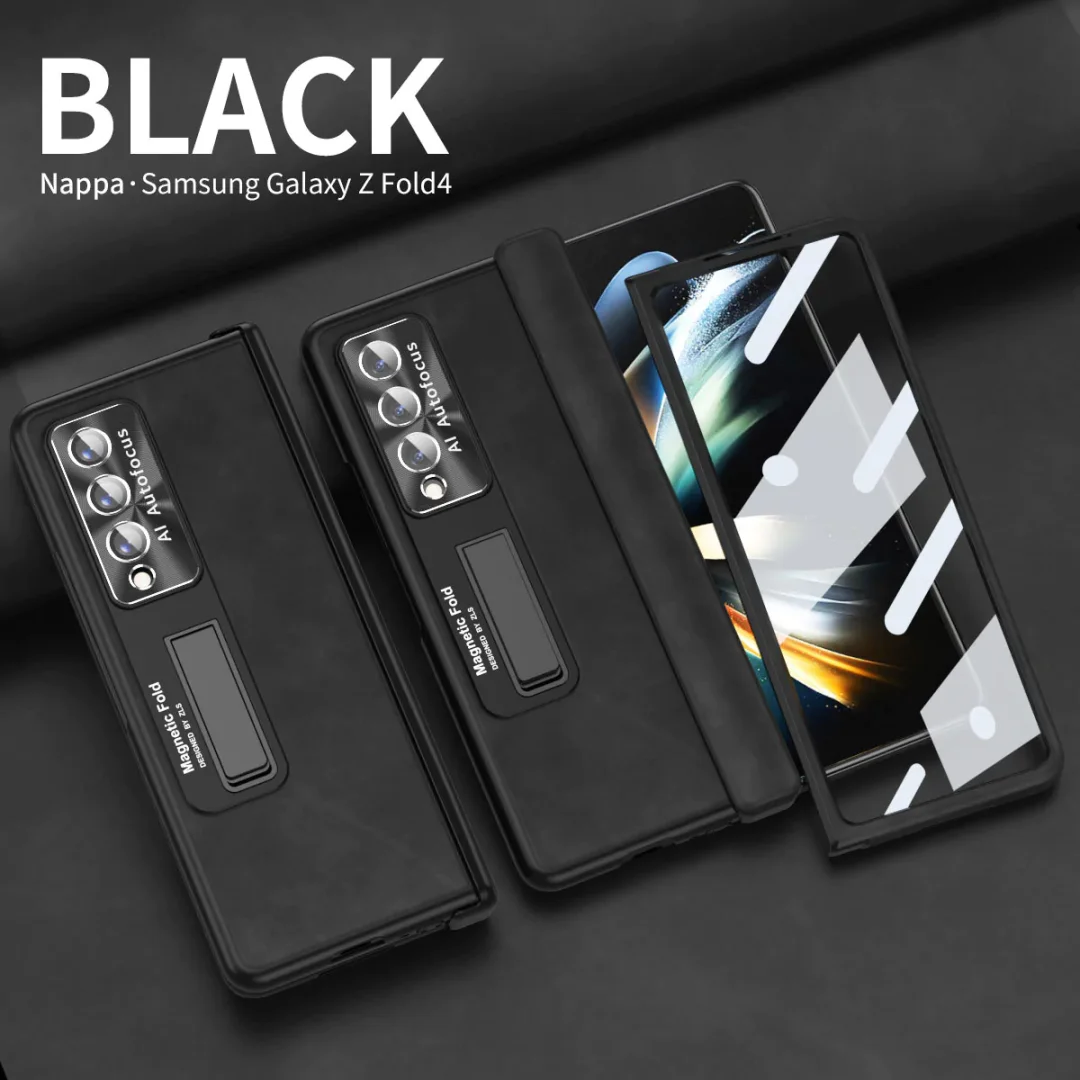 Applicable To Samsung ZFold3/ZFold4 Magnetic Hinge Folding Protective Sleeve
