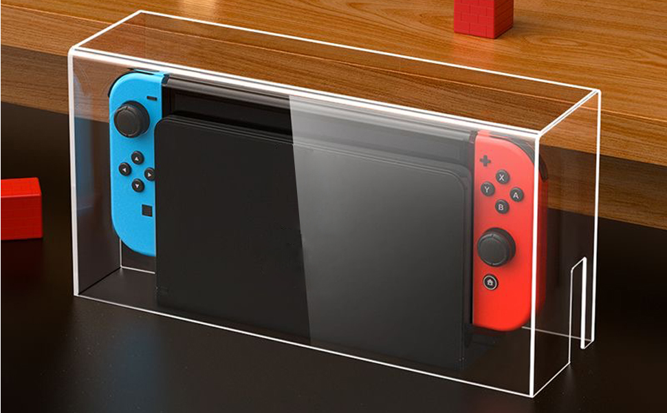 Clear Dust Display Box Cover for Switch/OLED Dock