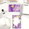 Special Shape Purple Flowers Table Top Diamond Painting Frame Kits for Beginners