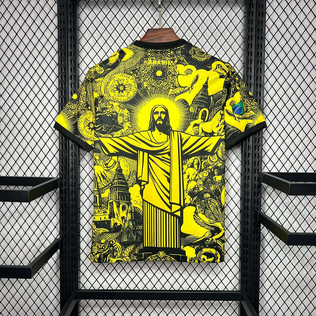 2024 Brazil Special Edition Yellow Goddess Soccer Jersey 1:1 Thai Quality