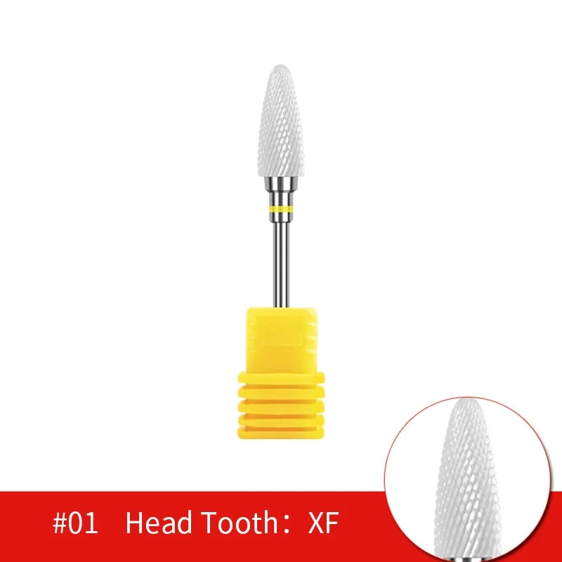 Nail Drill Bits Ceramic Milling Cutter Manicure Electric Nail Files Grinding Bits Mills Cutter Burr Pedicure Nail Art Tools-Nail Inspo