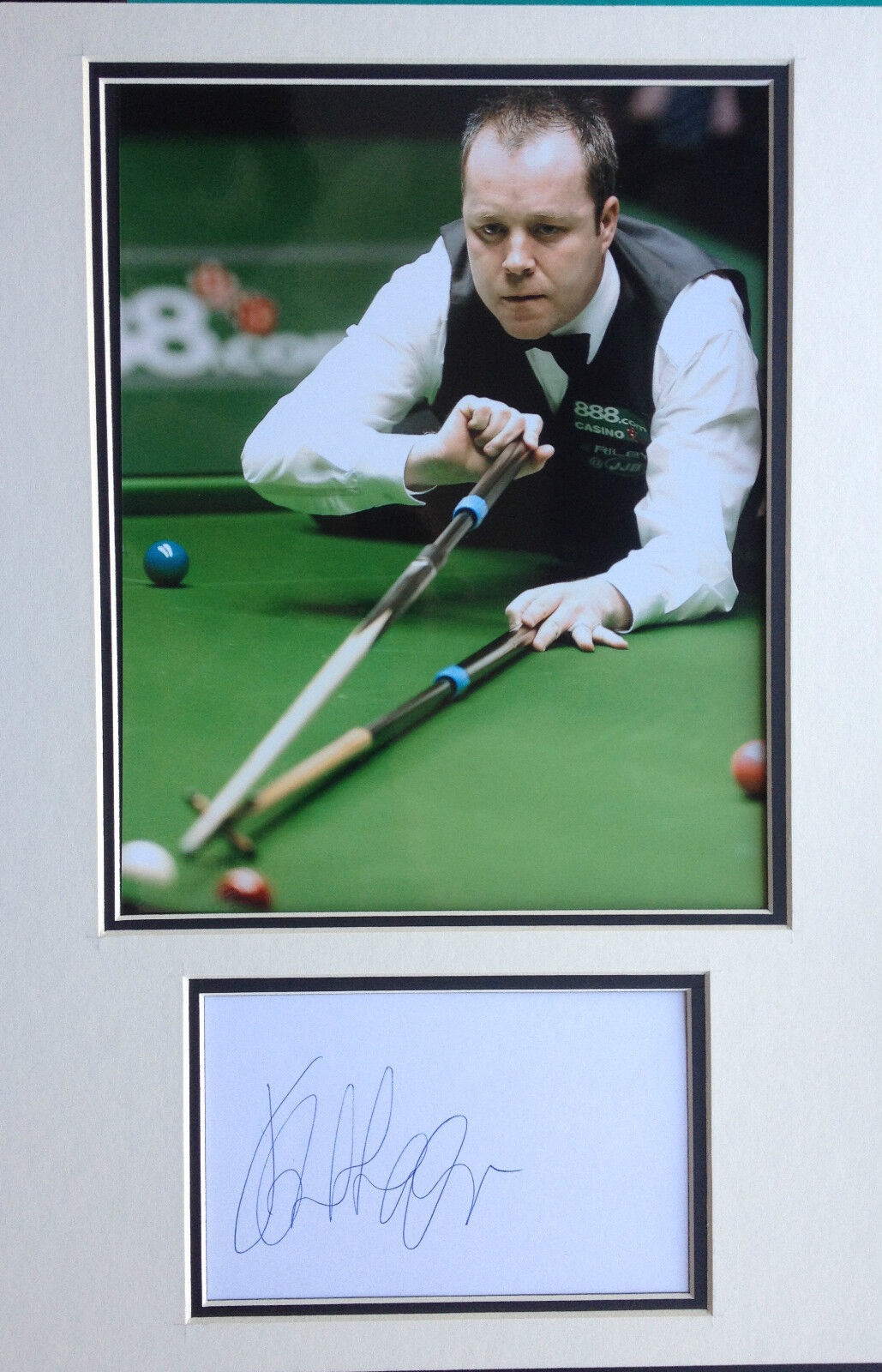 JOHN HIGGINS - FORMER WORLD CHAMPION - SUPERB SIGNED Photo Poster painting DISPLAY