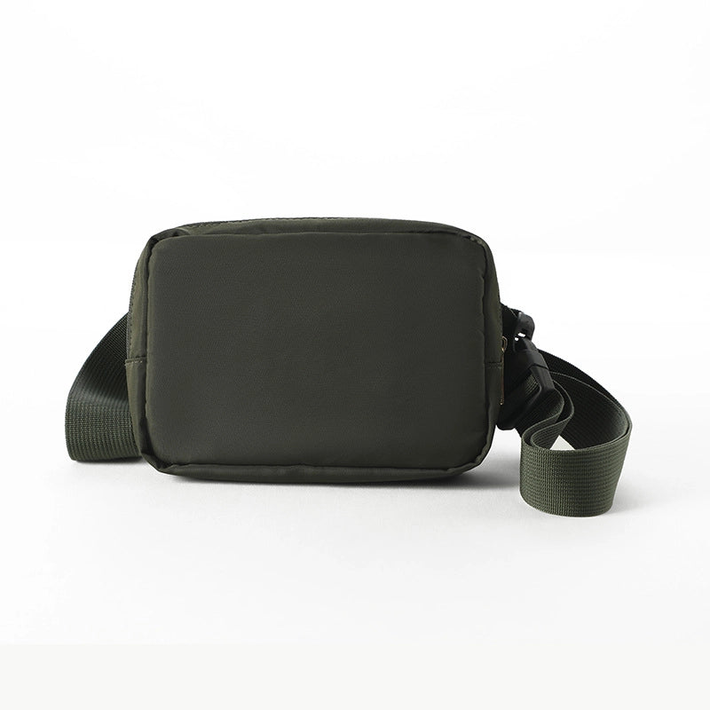 Unisex Basic Solid Color Nylon Waist Bags