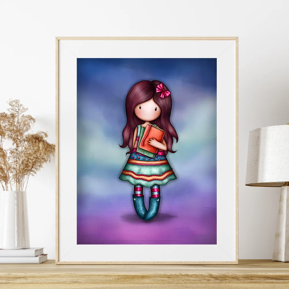 5D DIY Full Round Drill Diamond Painting Grace Doll Home Decoration (GS3059 )