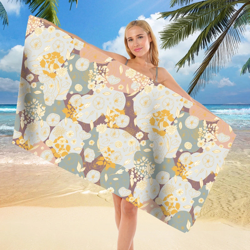 Vacation Geometric Superfine Fiber Beach Towel Towels