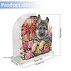 Acrylic Napkin Holder Diamond Painting Kit for Home Table Decor (Gift Puppy)