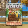 Personalized Tiki Bar Come To Get Smashed Custom Classic Metal Signs