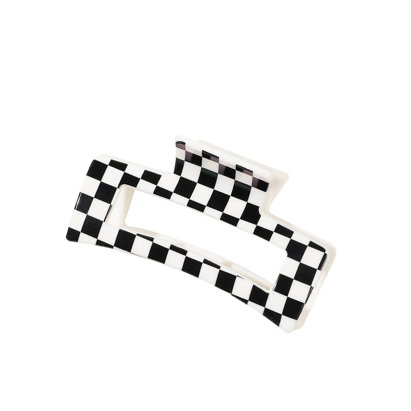 Halloween Minimalist Commute Women’s Pumpkin Flower Checkered Plastic Hair Claws