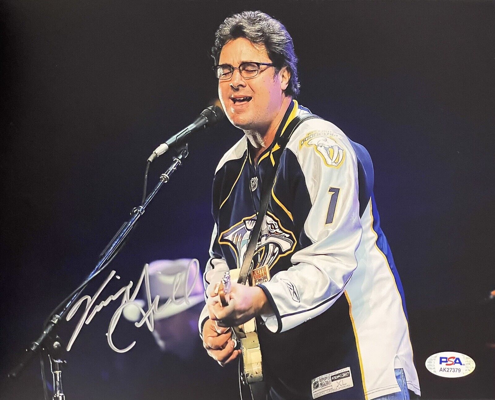 Vince Gill Signed Autographed When I Call Your Name 8x10 Photo Poster painting Country Psa/Dna