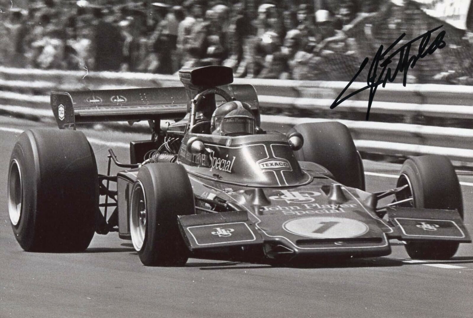 Emerson Fittipaldi LOTUS F1 autograph, IP signed Photo Poster painting