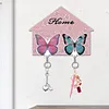 2Pcs Butterfly DIY Diamond Painting Key Holder for Adults Beginners Gifts