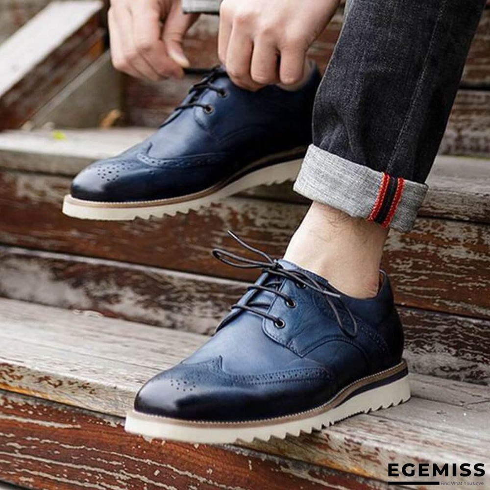 Men's Vintage Casual Brogue Shoes | EGEMISS