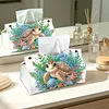 (25cm)Sea Turtle PU DIY Diamond Painting Tissue Box for Beginners Adults Home