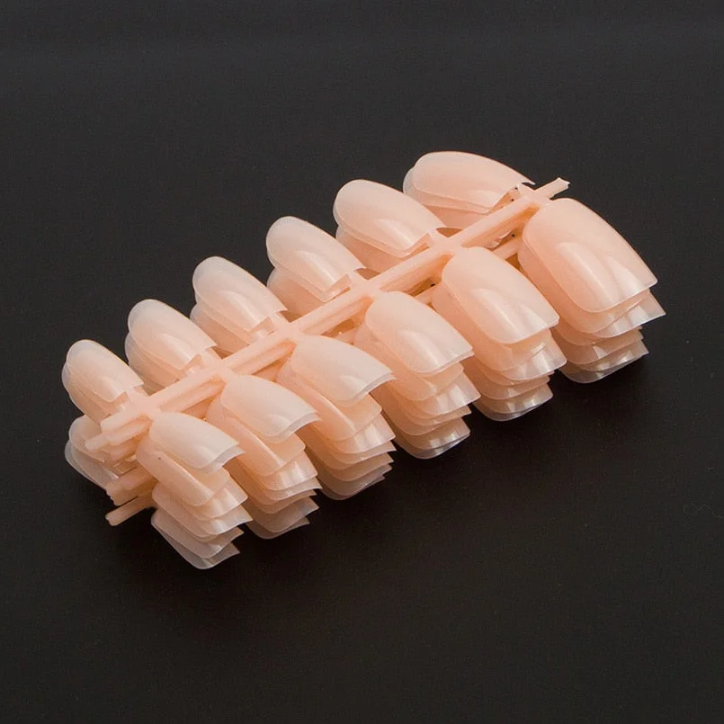 600pcs/pack Full Cover Acrylic Nail Tips Square Shape False Nail Tips 10 Sizes Short Faux Ongles Fake Nails For Nail Art Designs-Nail Inspo