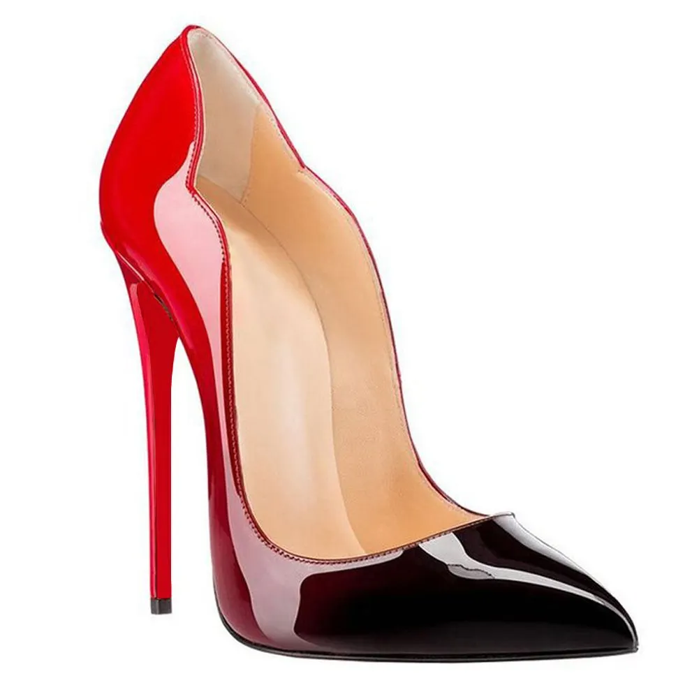 4.72" Women's High Heels for Party Wedding Pumps Gradient Color-vocosishoes