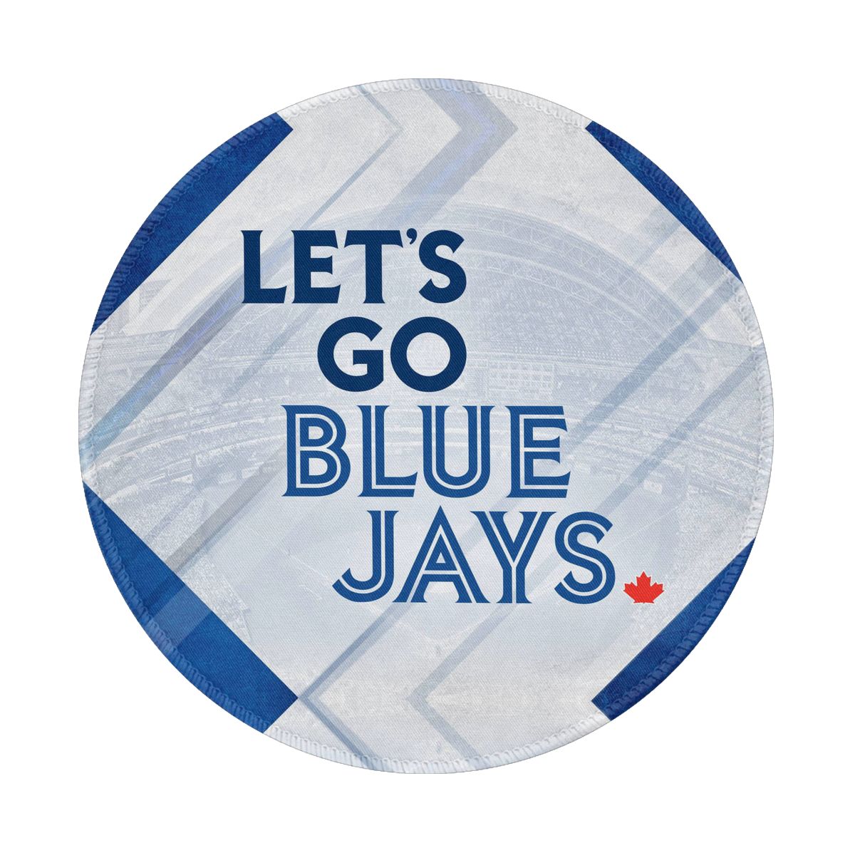 Toronto Blue Jays Let's Go Waterproof Round Mouse Pad for Wireless Mouse
