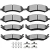 SCITOO Ceramic Pads Full Set Front Rear Brakes Pad fit for 2007-2009 for Dodge for Durango,2006-2010 for Dodge for Ram 1500,2011-2014 for Ram 1500