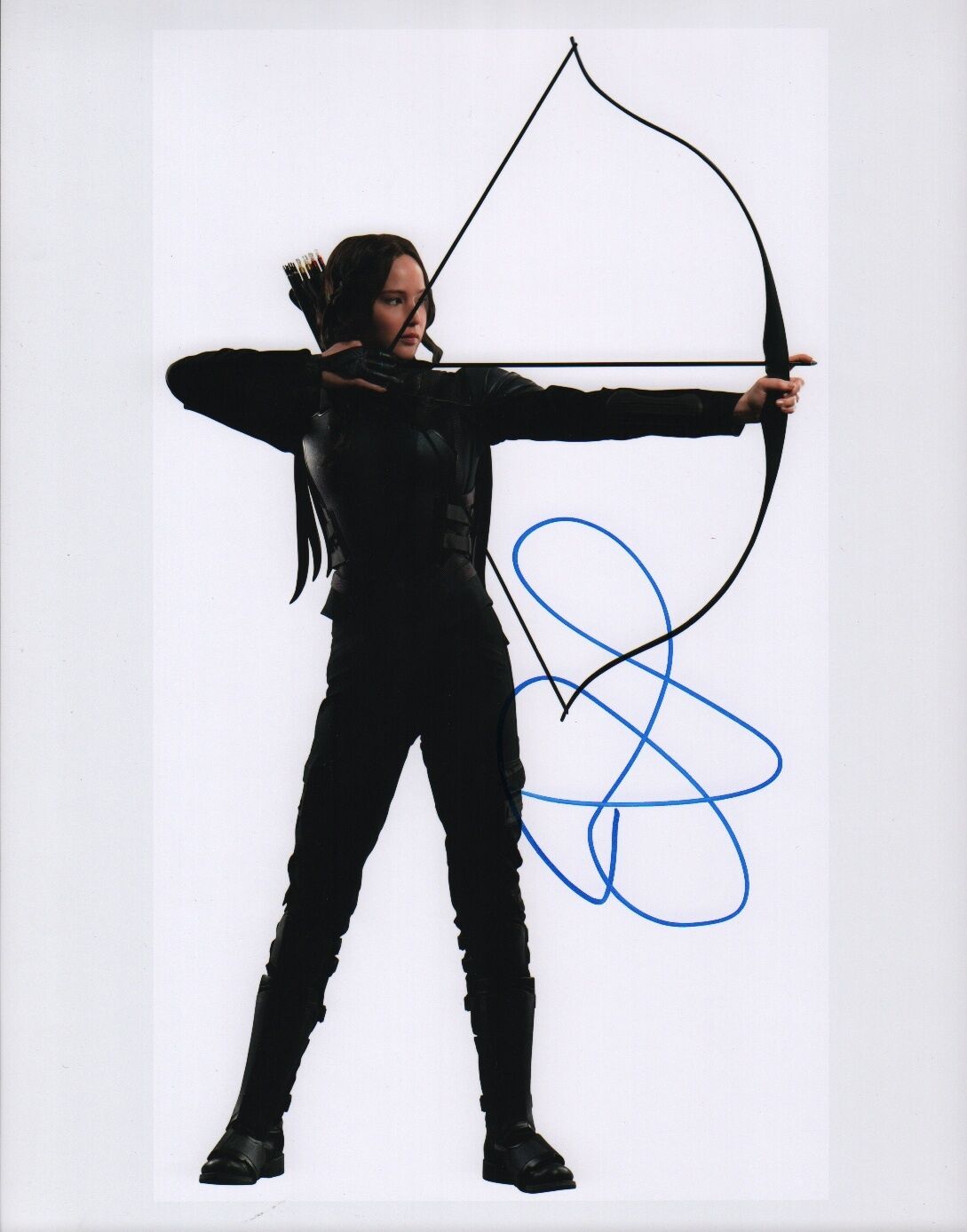 Jennifer Lawrence (Mockingjay Part 2) signed 11x14 Photo Poster painting