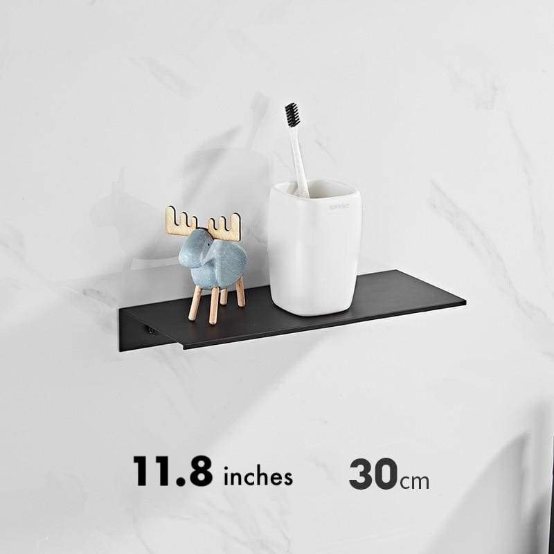 Floating Aluminum Shelves Black and White