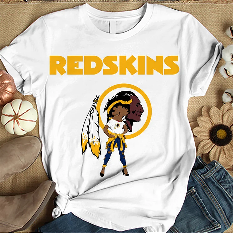 Washington Commanders Women's White Relaxed T-Shirt