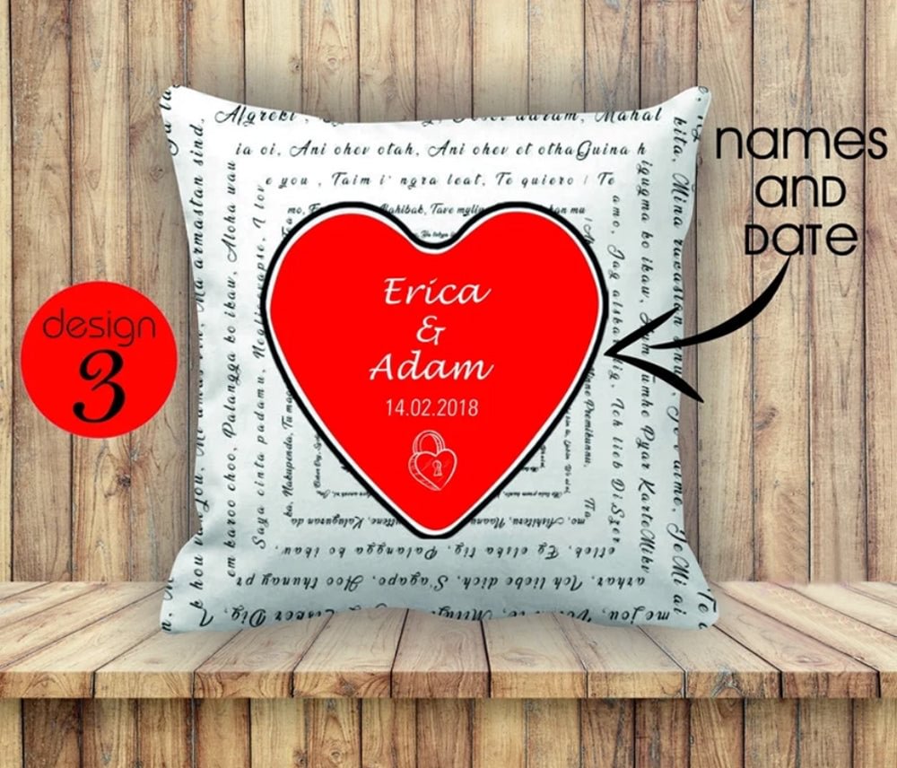 Personalized Photo Pillow for Valentines Day