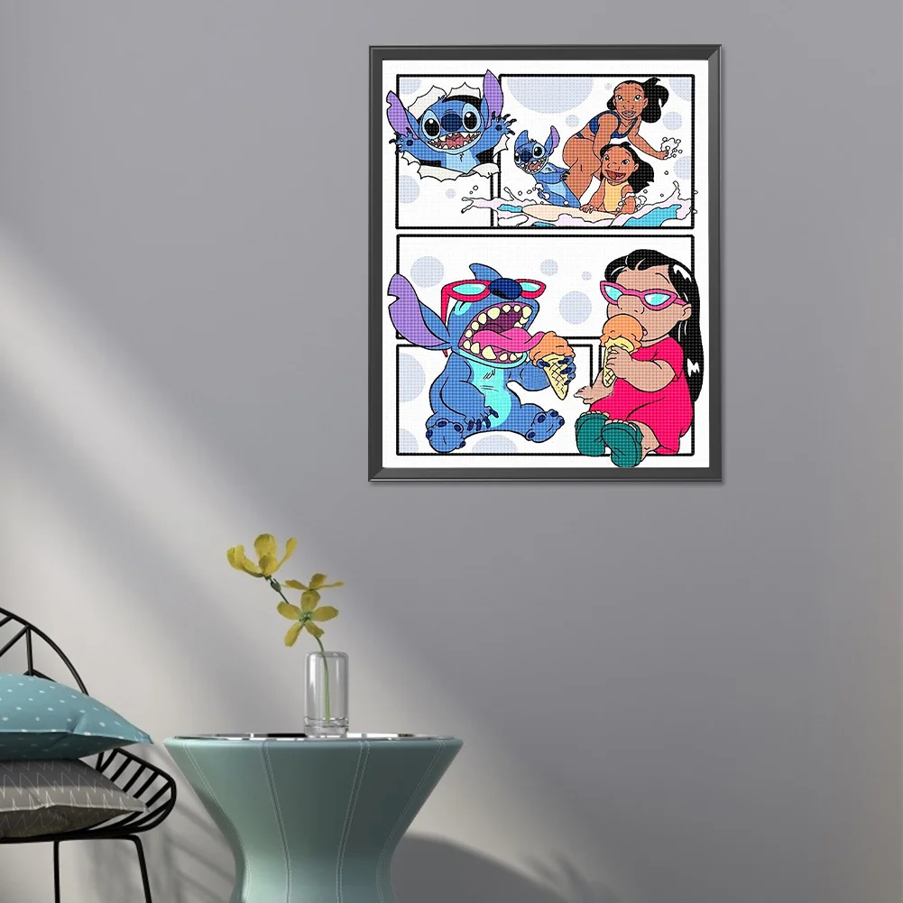 Full Round Diamond Painting 40*50cm - Stitch